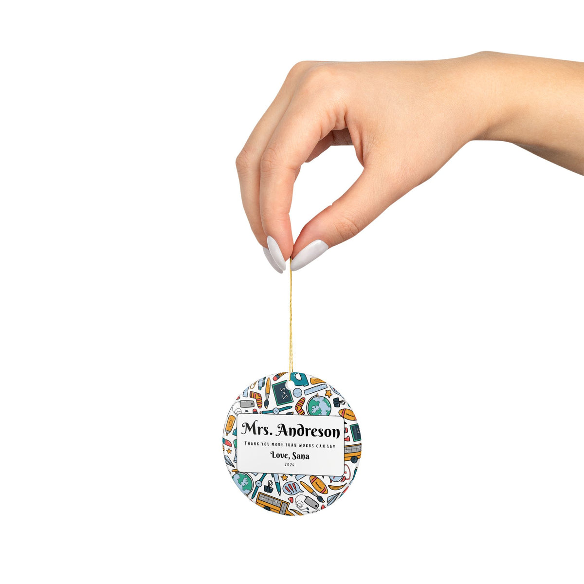Teacher's Appreciation Ornament - Pattern