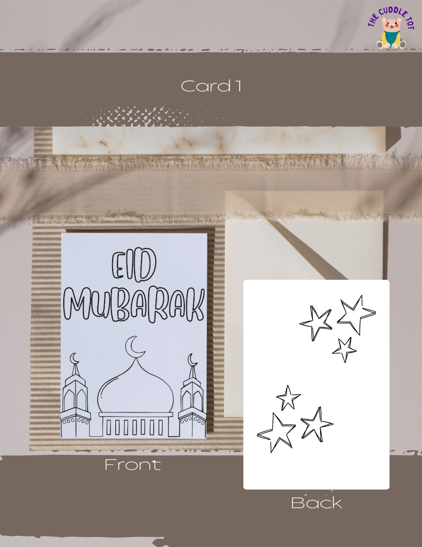 Eid Coloring Cards - Free Cuddle!