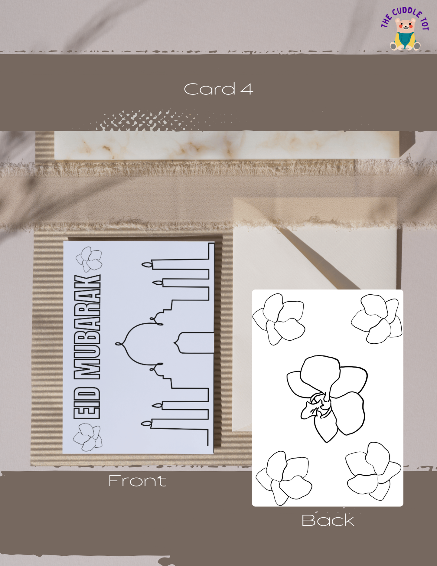 Eid Coloring Cards - Free Cuddle!