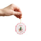 Personalized First Christmas Teddy Bear Ornament | Ceramic Decoration - Red