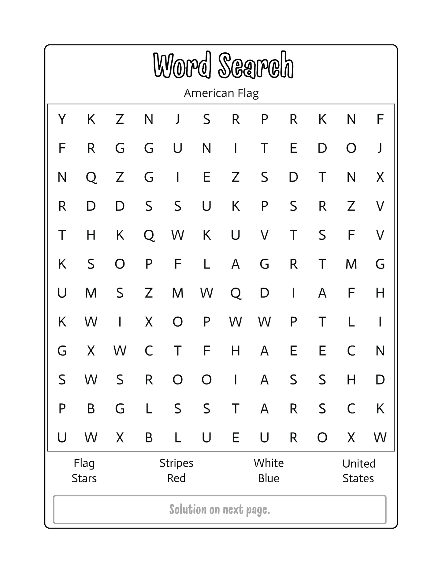American Symbols | Learning Activity Booklet