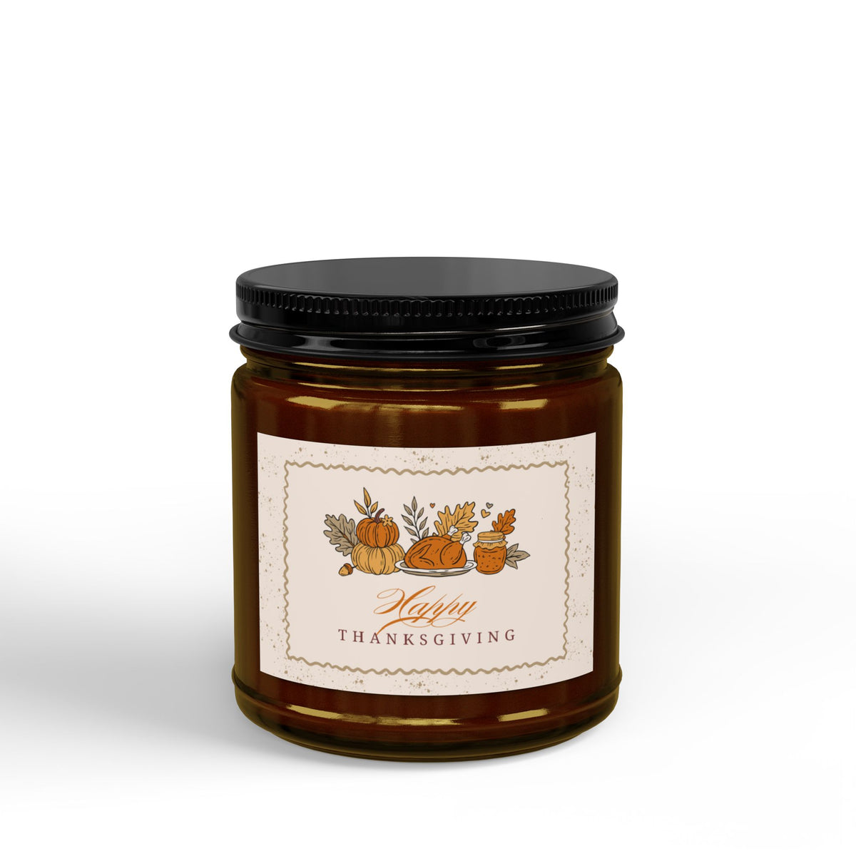 Scented Soy Candles with Black Lid, (4 and 9oz)