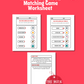 American Symbols Matching Game Worksheet - Free Cuddle