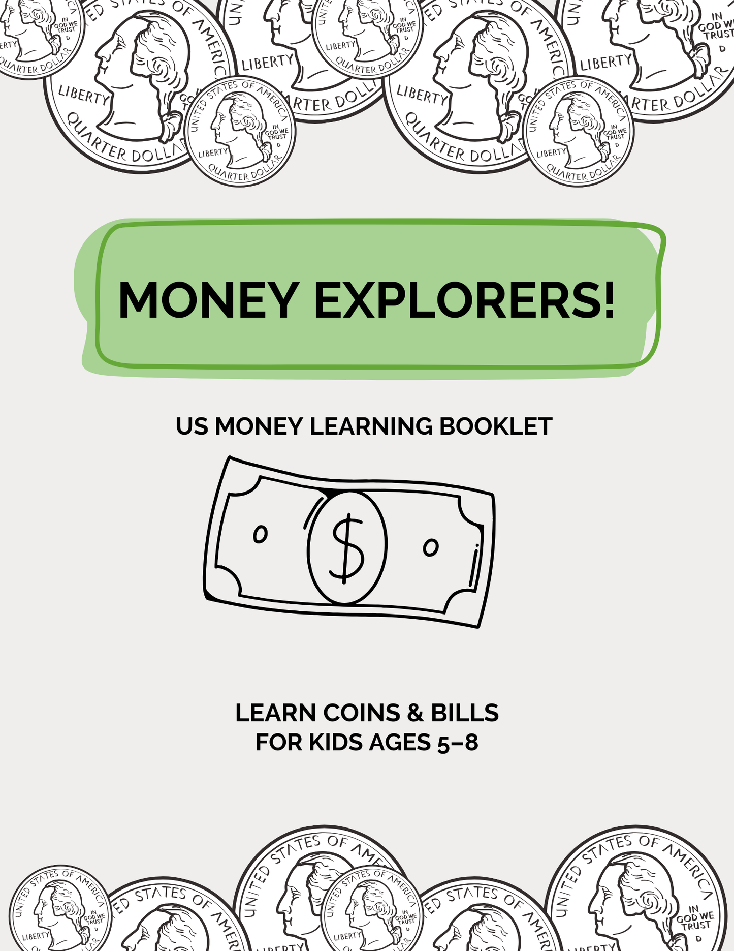 Money Explorers! | Us Money Learning Booklet