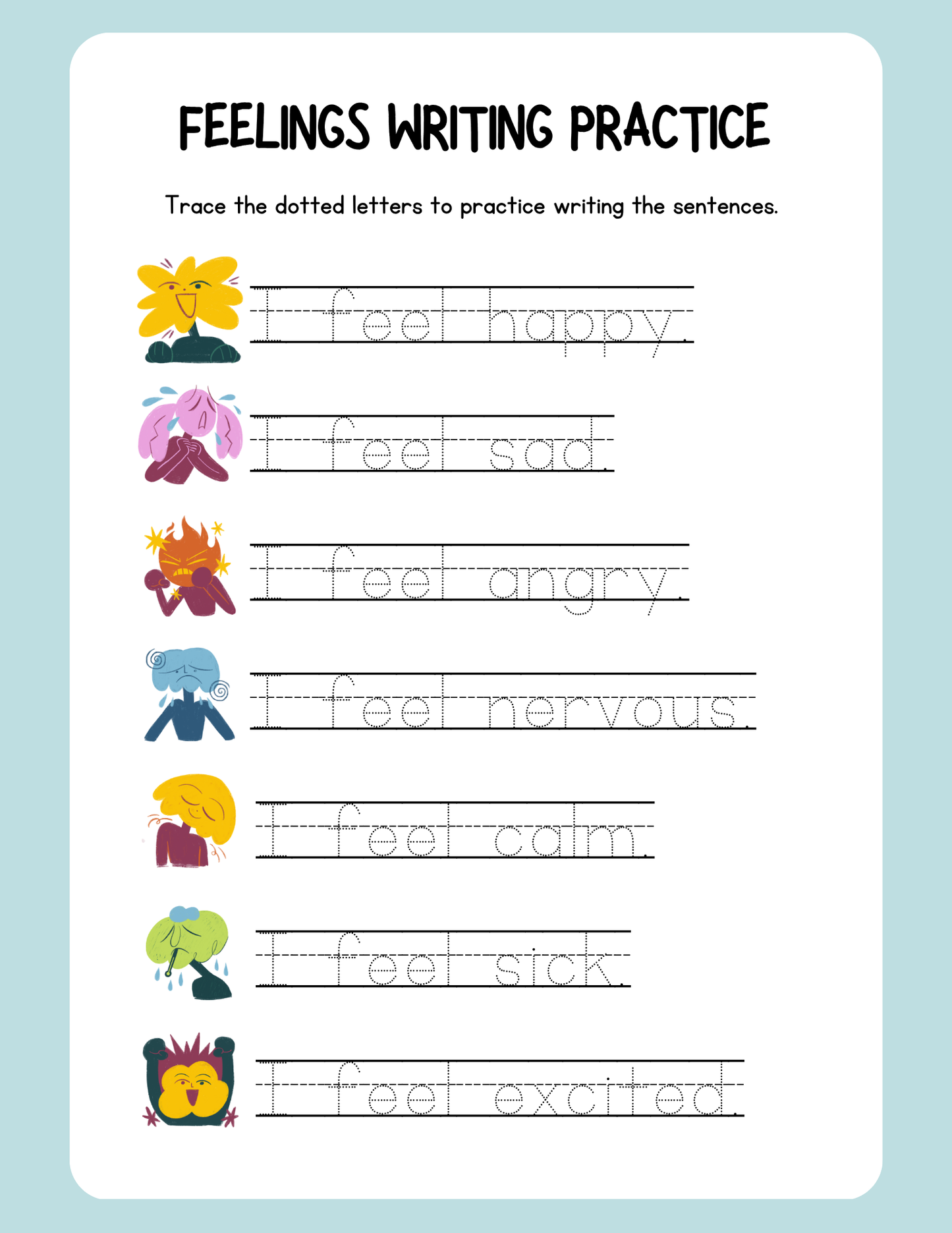 Grade 1 English Writing Practice