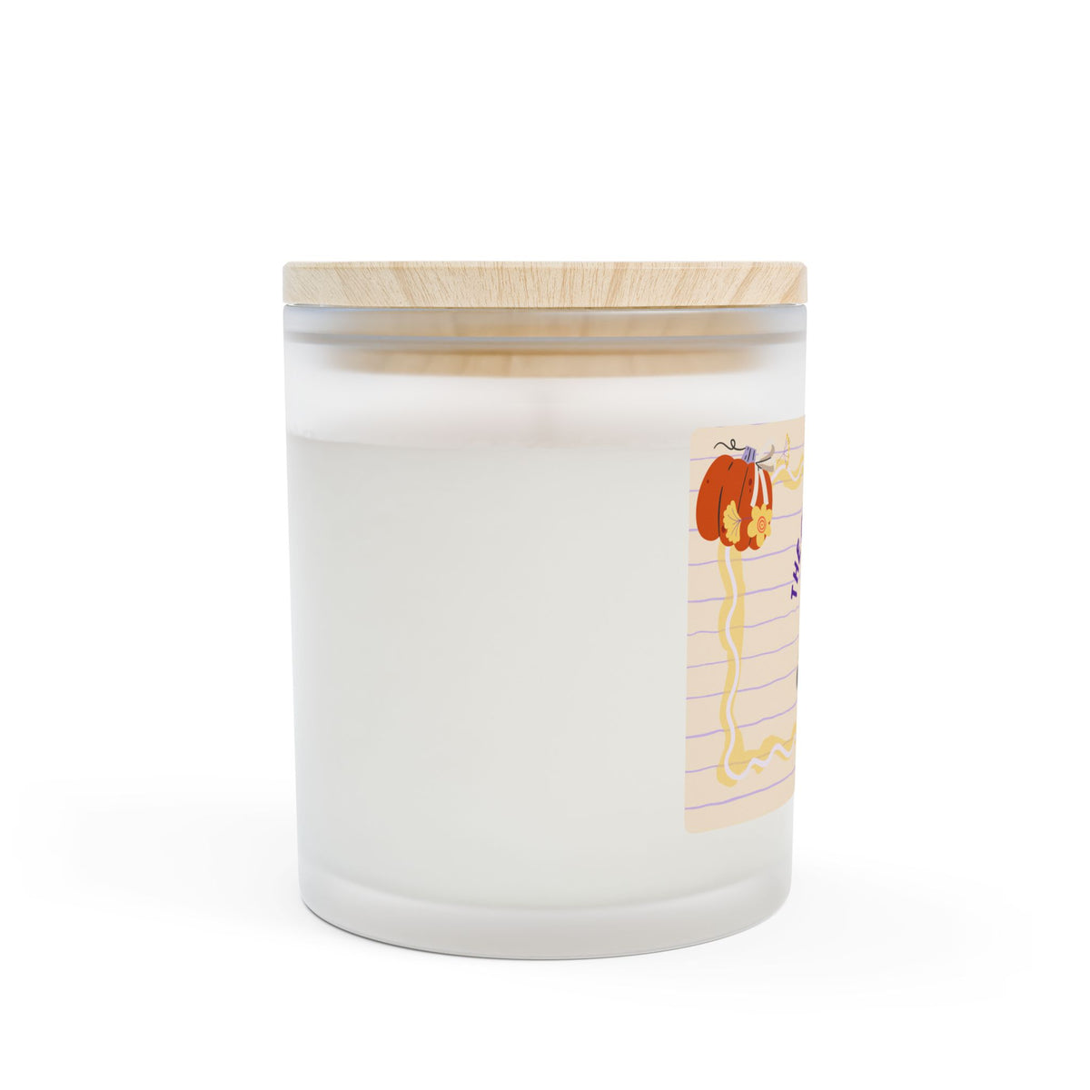Frosted Glass Candle — 'The Cuddle Tot' Cute Baby Nursery Scented Candle (11oz)