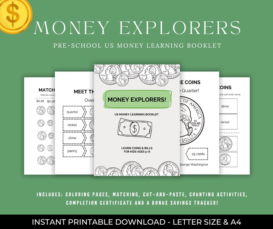 Money Explorers! | Us Money Learning Booklet
