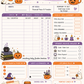 Cute Halloween Budget Planner Printable | Track My Money Tracker | Cozy Halloween Finance Planner | A4 Digital Download